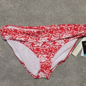 Kenneth Cole New York Red Floral Bikini Bottom